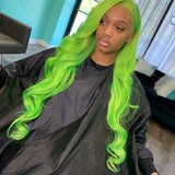 Green Bodywave Wig